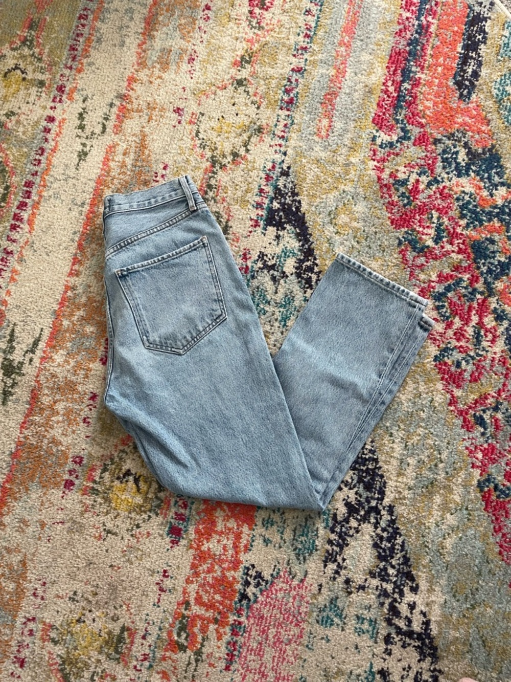 Agolde Riley High Rise Straight Jeans